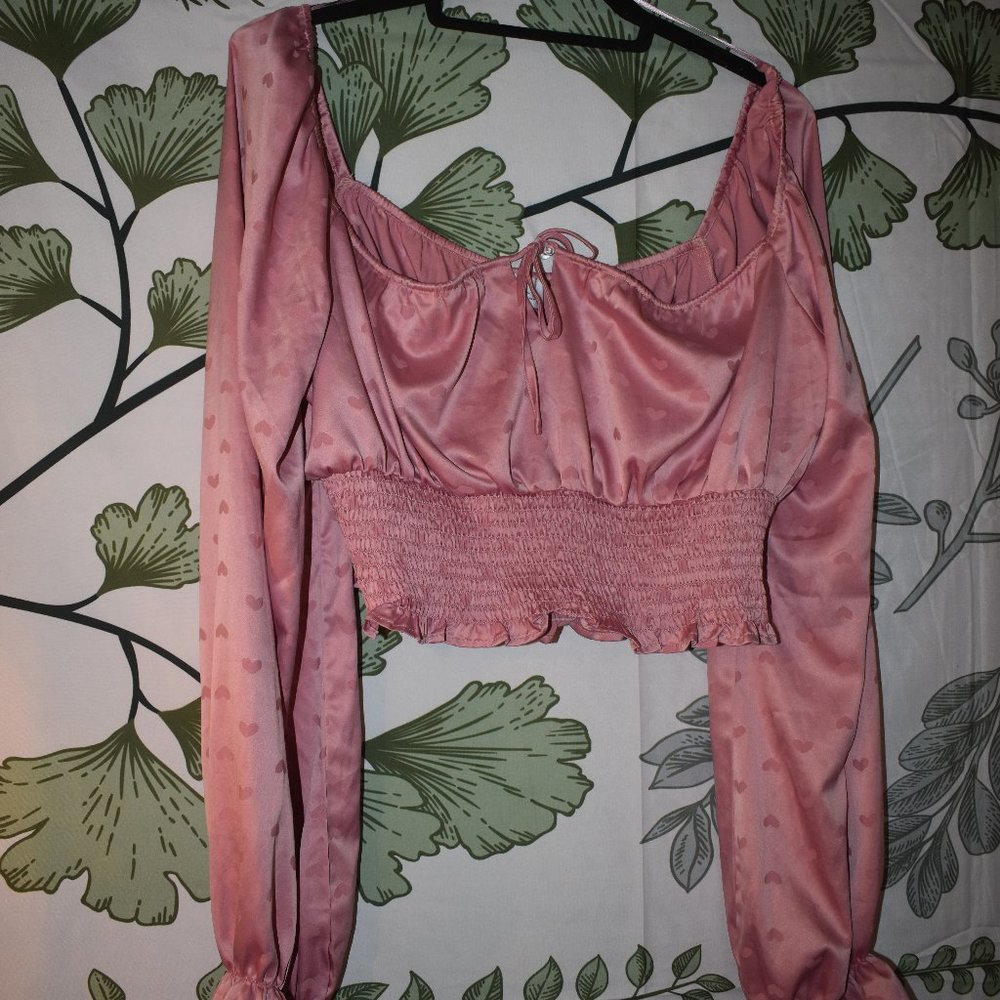 Long sleeve crop top